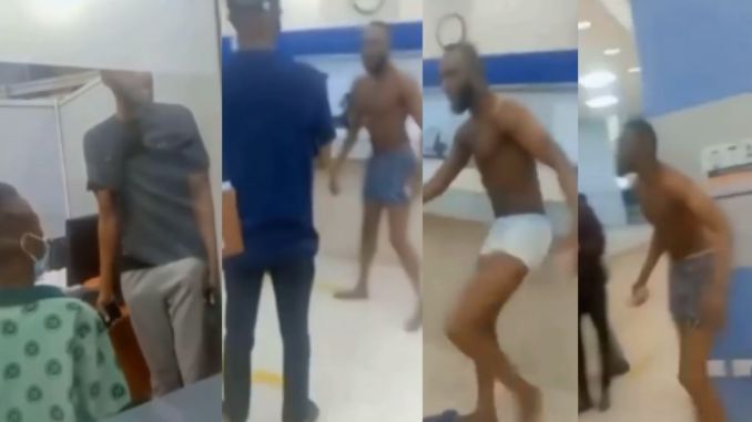 man goes naked in bank to protest against illegal withdrawals from his account video