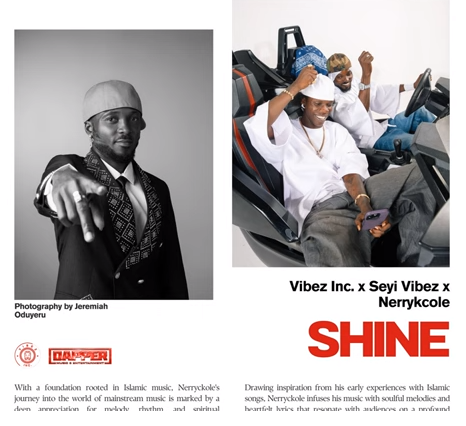 Vibez Inc – Shine Ft. Seyi Vibez & Nerryckole